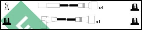 LUCAS LUC4204 - Комплект проводів запалювання avtolavka.club