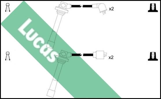 LUCAS LUC4207 - Комплект проводів запалювання avtolavka.club