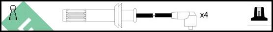 LUCAS LUC4217 - Комплект проводів запалювання avtolavka.club