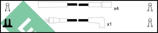 LUCAS LUC7418 - Комплект проводів запалювання avtolavka.club