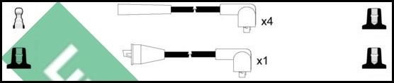 LUCAS LUC7088 - Комплект проводів запалювання avtolavka.club