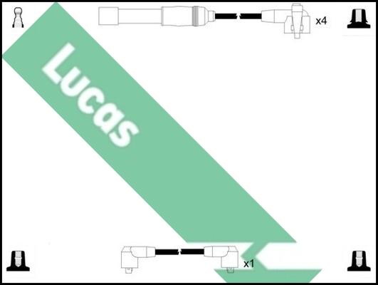 LUCAS LUC7180 - Комплект проводів запалювання avtolavka.club