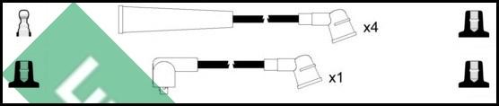 LUCAS LUC7348 - Комплект проводів запалювання avtolavka.club
