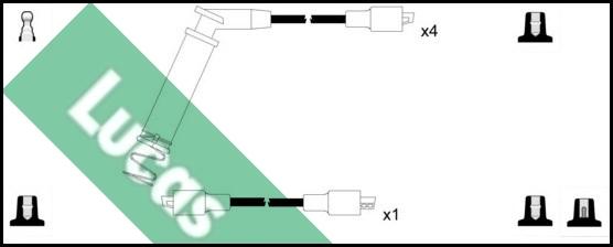LUCAS LUC7311 - Комплект проводів запалювання avtolavka.club