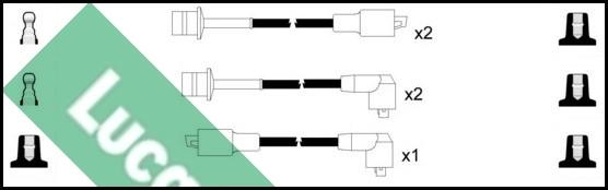 LUCAS LUC7296 - Комплект проводів запалювання avtolavka.club