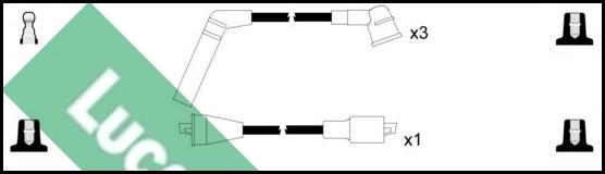LUCAS LUC7203 - Комплект проводів запалювання avtolavka.club