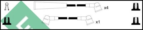 LUCAS LUC7281 - Комплект проводів запалювання avtolavka.club