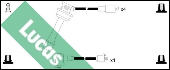 LUCAS LUC7288 - Комплект проводів запалювання avtolavka.club