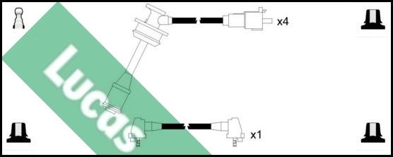 LUCAS LUC7224 - Комплект проводів запалювання avtolavka.club