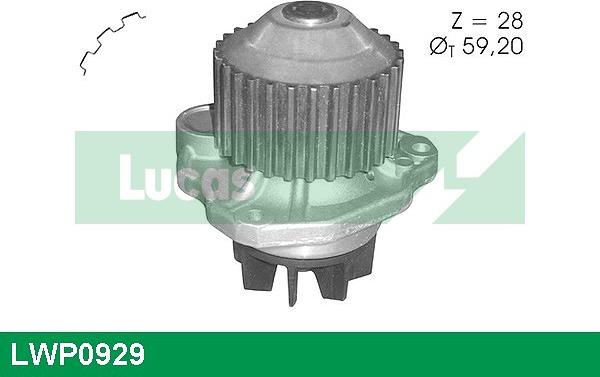 LUCAS LWP0929 - Водяний насос avtolavka.club