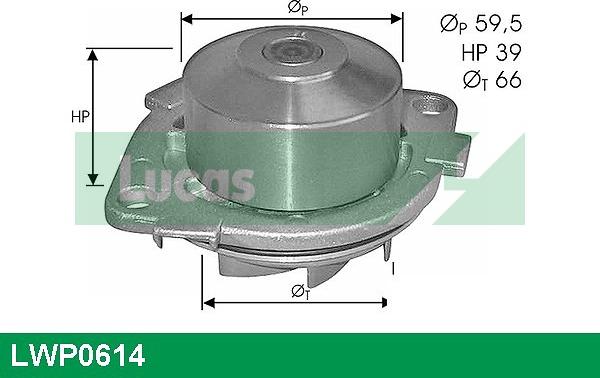 LUCAS LWP0614 - Водяний насос avtolavka.club