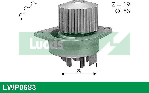 LUCAS LWP0683 - Водяний насос avtolavka.club