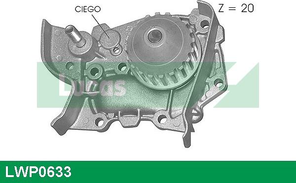 LUCAS LWP0633 - Водяний насос avtolavka.club