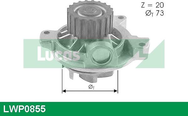 LUCAS LWP0855 - Водяний насос avtolavka.club