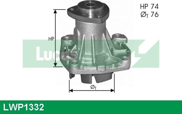 LUCAS LWP1332 - Водяний насос avtolavka.club