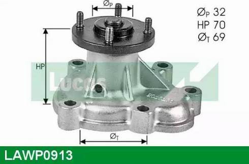 Lucas Engine Drive LAWP0913 - Водяний насос avtolavka.club