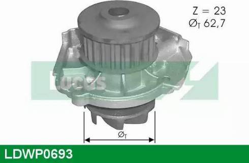 Lucas Engine Drive LDWP0693 - Водяний насос avtolavka.club