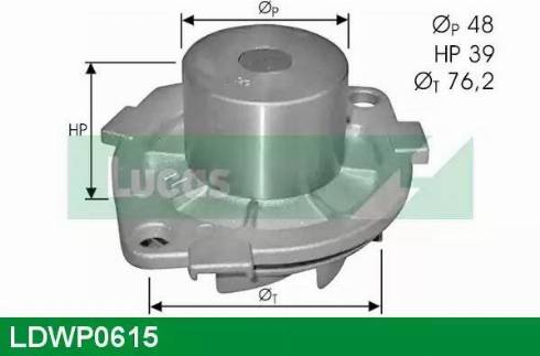 Lucas Engine Drive LDWP0615 - Водяний насос avtolavka.club