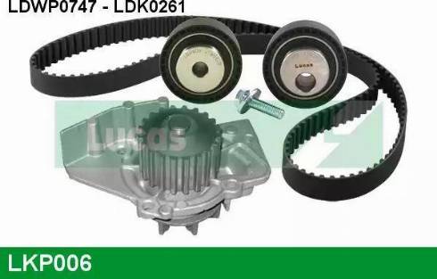 Lucas Engine Drive LKP006 - Водяний насос + комплект зубчатого ременя avtolavka.club