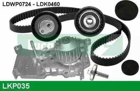 Lucas Engine Drive LKP035 - Водяний насос + комплект зубчатого ременя avtolavka.club