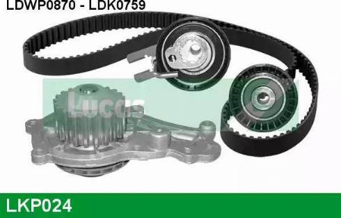 Lucas Engine Drive LKP024 - Водяний насос + комплект зубчатого ременя avtolavka.club