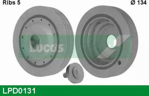 Lucas Engine Drive LPD0131 - Ремінний шків, колінчастий вал avtolavka.club