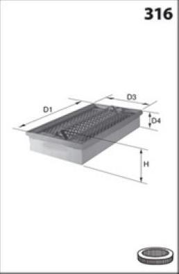 Lucas Filters LFAF384 - Повітряний фільтр avtolavka.club