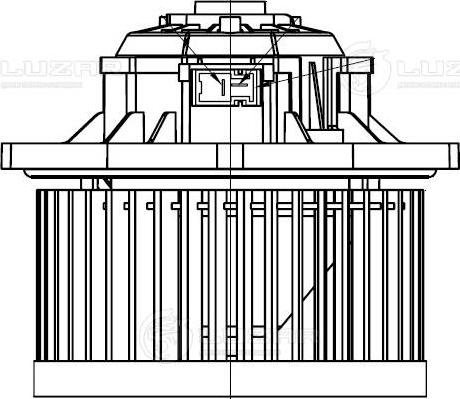 Luzar LFh 1755 - Електродвигун, вентиляція салону avtolavka.club