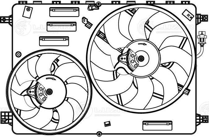 Luzar LFK 1060 - Вентилятор, охолодження двигуна avtolavka.club