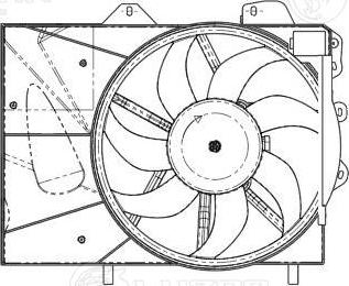 Luzar LFK 2007 - Вентилятор, охолодження двигуна avtolavka.club
