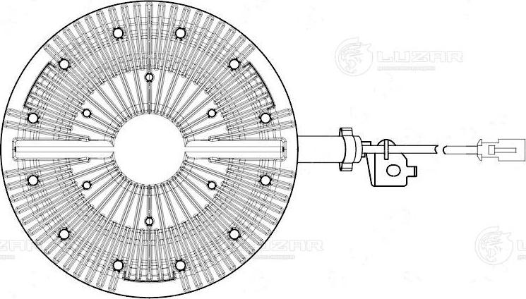 Luzar LMC 1203 - Зчеплення, вентилятор радіатора avtolavka.club