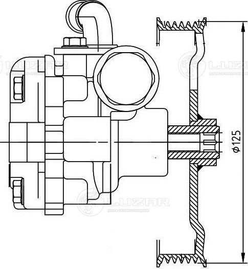 Luzar LPS 2502 - Гідравлічний насос, рульове управління, ГУР avtolavka.club