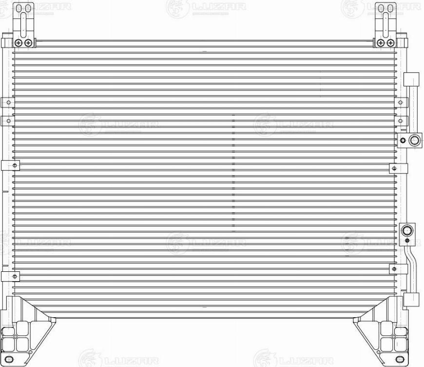 Luzar LRAC1751 - Конденсатор, кондиціонер avtolavka.club