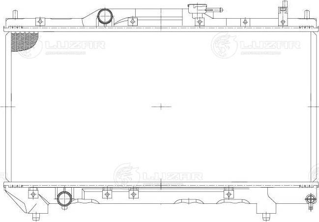 Luzar LRC1904 - Радіатор, охолодження двигуна avtolavka.club