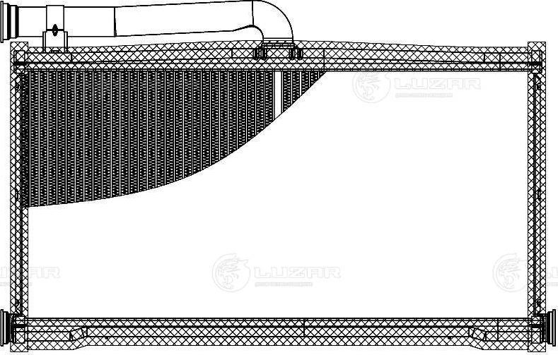 Luzar LRh 1882 - Теплообмінник, опалення салону avtolavka.club