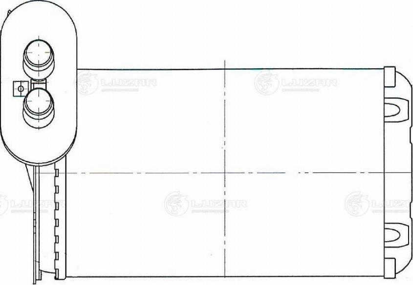 Luzar LRH1831 - Теплообмінник, опалення салону avtolavka.club