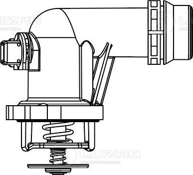 Luzar LT 2643 - Термостат, охолоджуюча рідина avtolavka.club