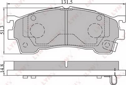 MAZDA GBY1-33-23ZG - Гальмівні колодки, дискові гальма avtolavka.club