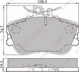 BENDIX 571828 - Гальмівні колодки, дискові гальма avtolavka.club