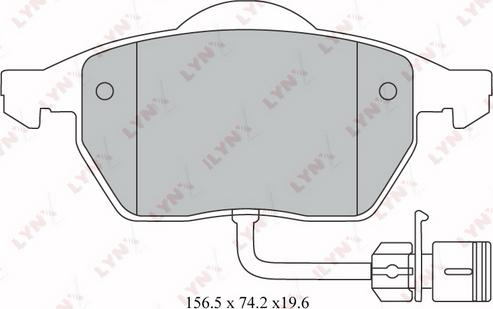 LYNXauto BD-1209 - Гальмівні колодки, дискові гальма avtolavka.club