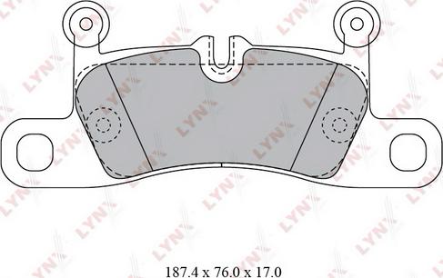 LYNXauto BD-8029 - Гальмівні колодки, дискові гальма avtolavka.club