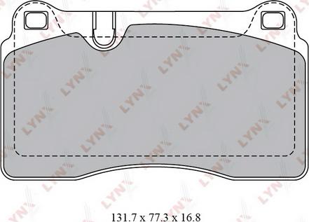 LYNXauto BD-8028 - Гальмівні колодки, дискові гальма avtolavka.club