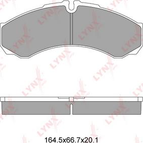 LYNXauto BD-2833 - Гальмівні колодки, дискові гальма avtolavka.club