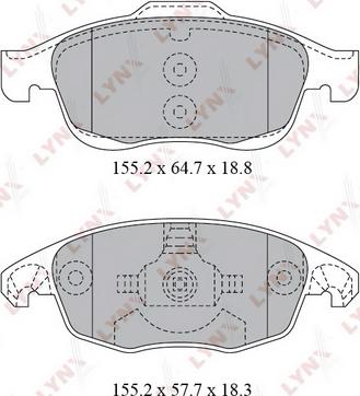 ABE DBP341971 - Гальмівні колодки, дискові гальма avtolavka.club