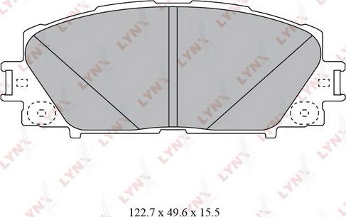 LYNXauto BD-7550 - Гальмівні колодки, дискові гальма avtolavka.club