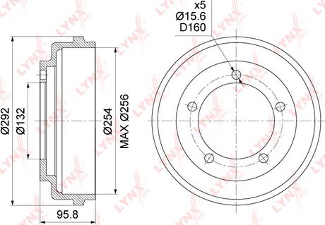 LYNXauto BM-1053 - Гальмівний барабан avtolavka.club