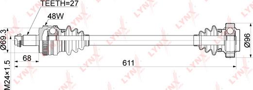 LYNXauto CD-1031A - Приводний вал avtolavka.club