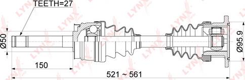 LYNXauto CD-1117 - Приводний вал avtolavka.club