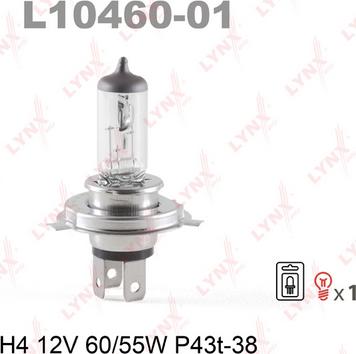 LYNXauto L10460-01 - Лампа розжарювання, фара дальнього світла avtolavka.club