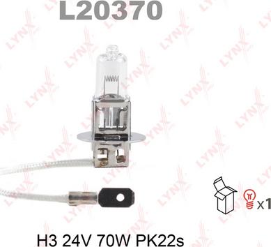 LYNXauto L20370 - Лампа розжарювання, фара дальнього світла avtolavka.club